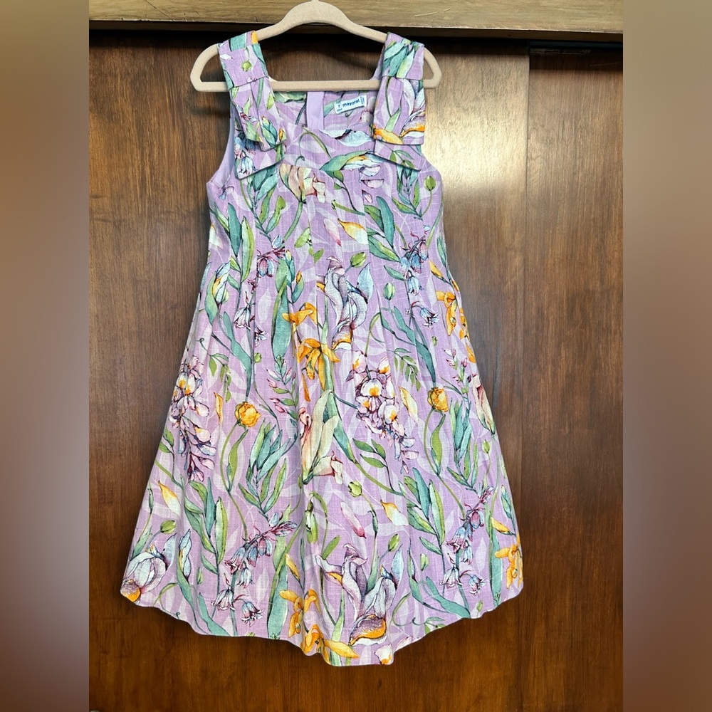Girls Lilac Dress by Mayoral size 7.